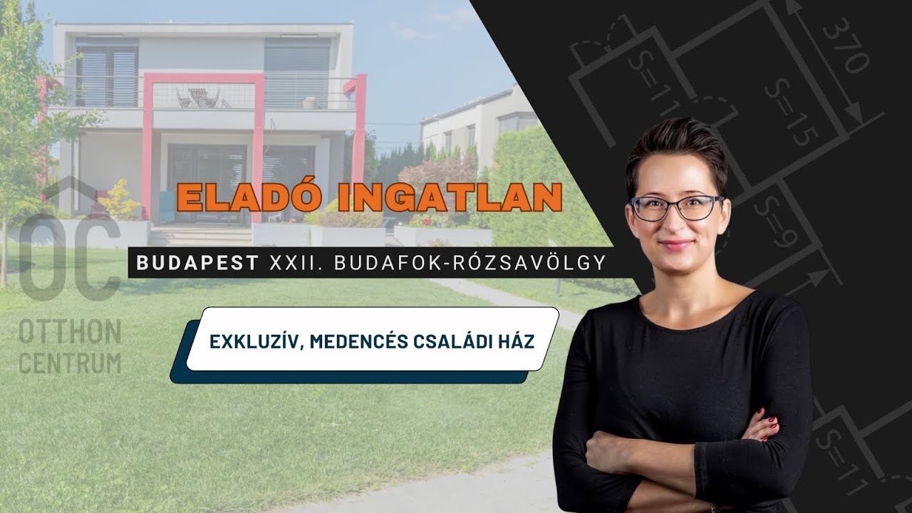 Budapest XXII. kerület, Rózsavölgy - Parkosított telken lévő exkluzív, medencés családi ház eladó