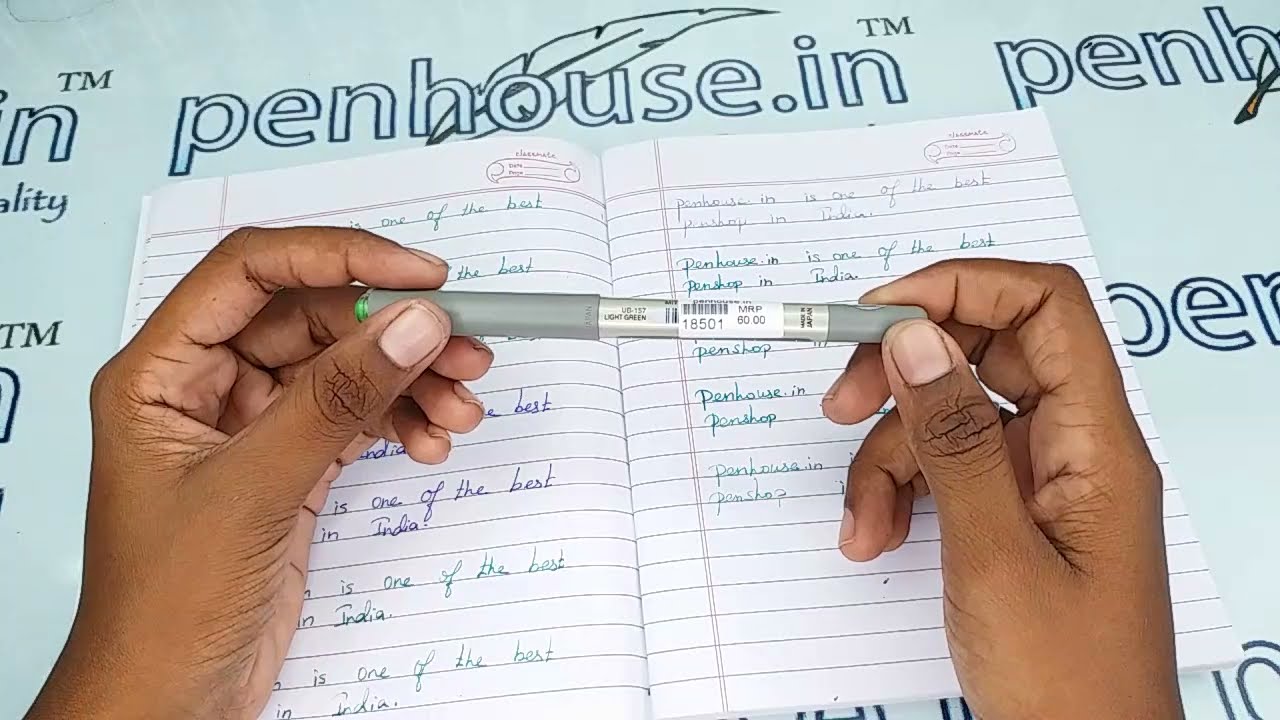 Uniball eye Fine UB 157 Light Green Fluid Ink Pen Model 18501