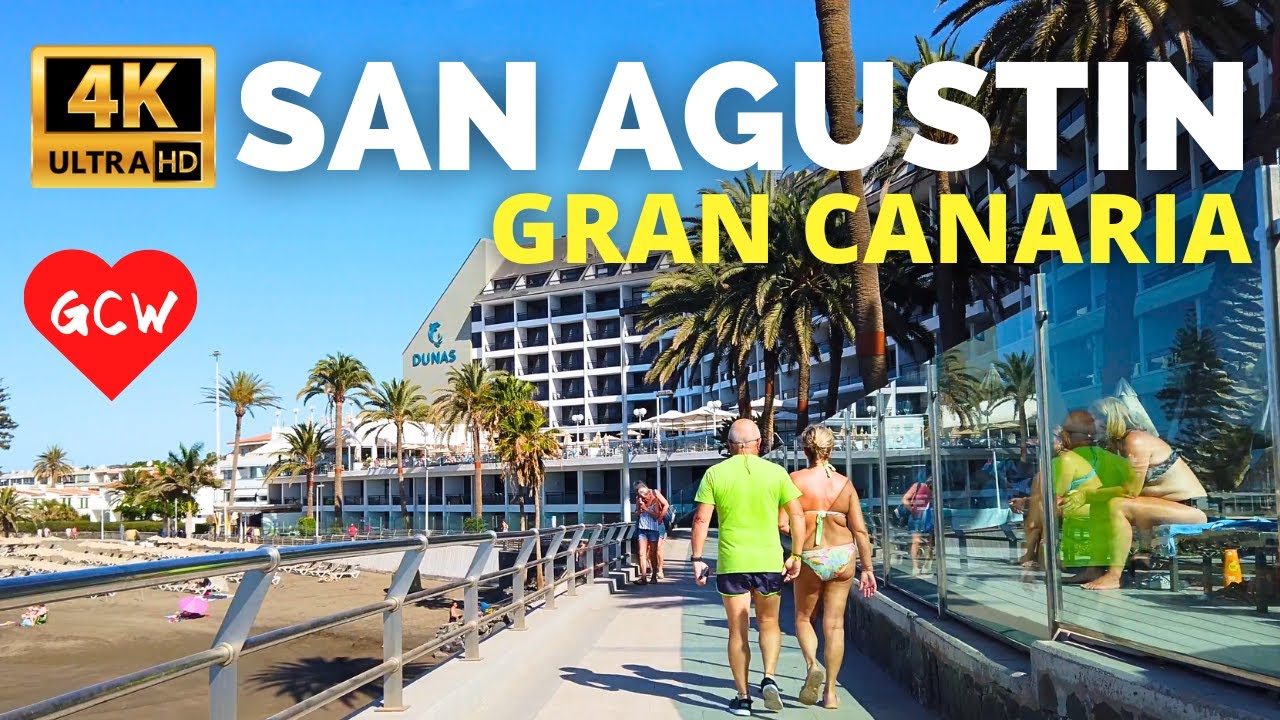 SAN AGUSTIN Gran Canaria May 2024🔴 Shopping Centre to Dunas Don Gregory Hotel