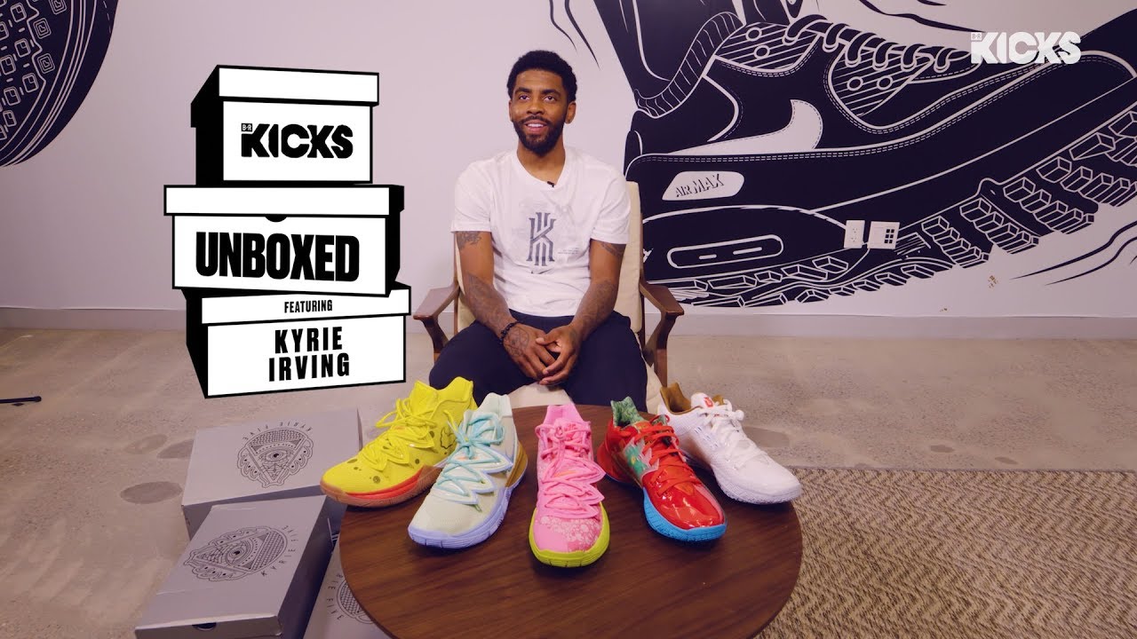 Распаковка кроссовок B/R Kicks с Кайри Ирвингом: 5 расцветок SpongeBob x Nike Kyrie Pack