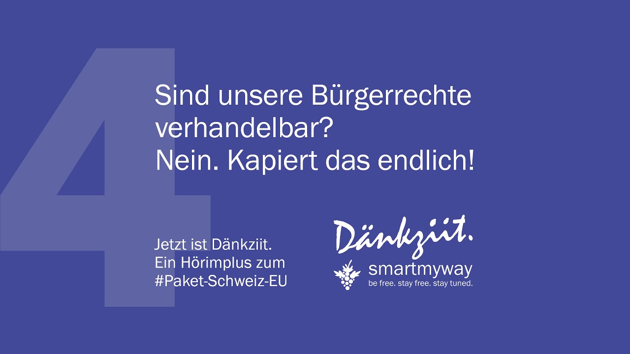 Sind unsere B&uuml;rgerrechte verhandelbar? Nein. Kapiert das endlich! | D&auml;nkziit 4