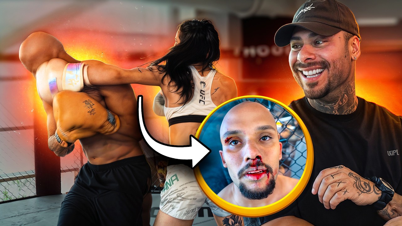 CALEBE DIAS provou que homem é mais forte que mulher contra a POLYANA VIANA! - Leo Stronda