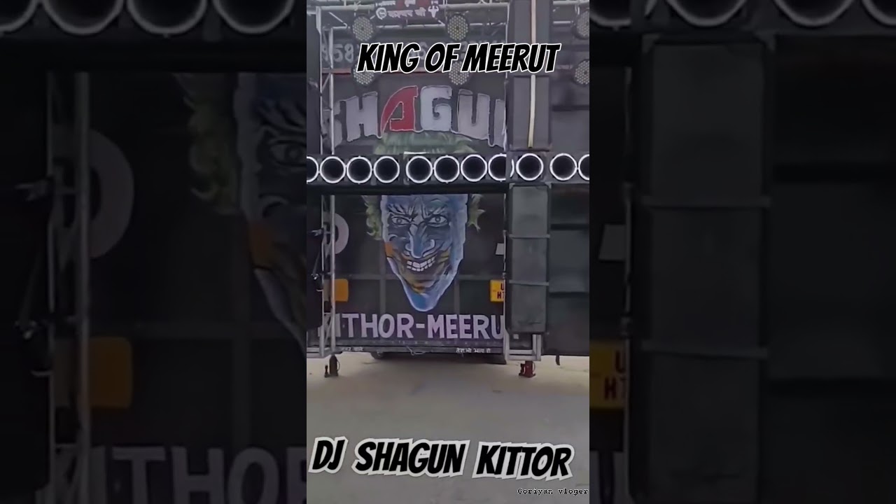 Dj shagun Kithore  meerut bass king 🤴  #short #viralvideo