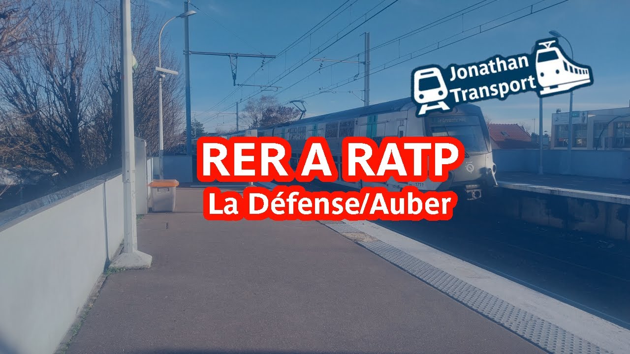 RER A RATP   Voyage entre La Défense et Auber (Gare Charles de Gaulle - Étoile non desservie)