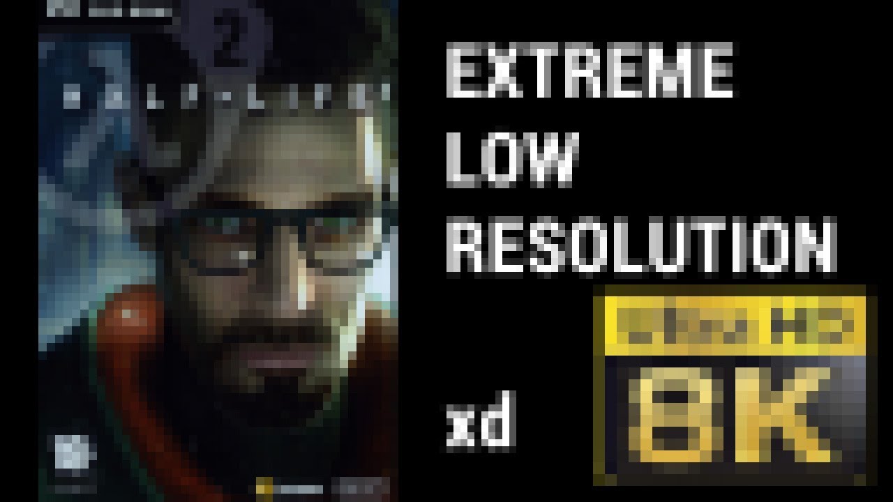 Half-Life 2 but Extreme Low Resolution