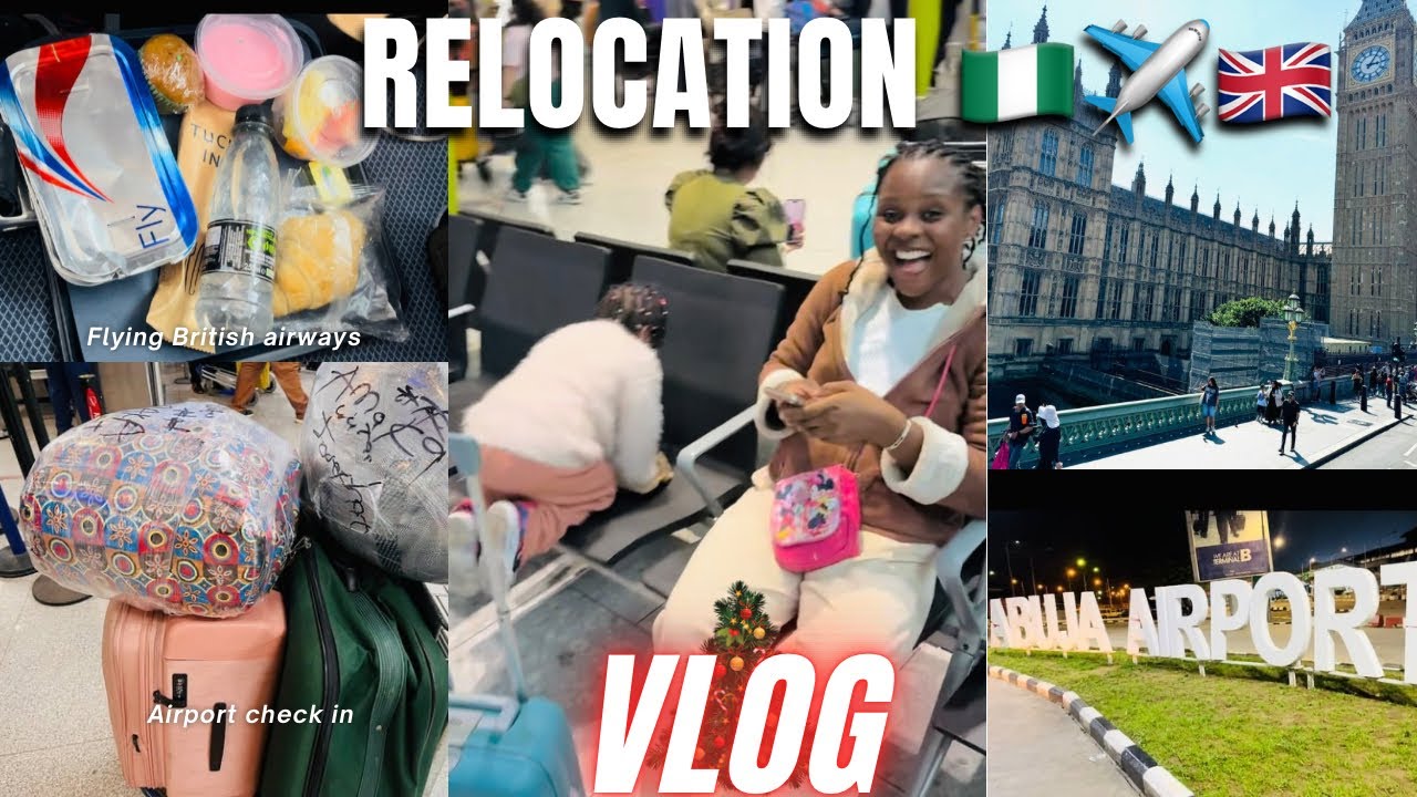 RELOCATION TRAVEL VLOG FROM NIGERIA🇳🇬 TO THE UK🇬🇧| EXPERIENCING BRITISH AIRWAYS #vlog #travel