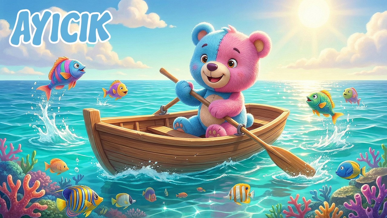 Ayıcık Kayıkta 🐻🚣‍ | Denizde Eğlenceli Çocuk Şarkısı | Neşeli Miniklere Özel