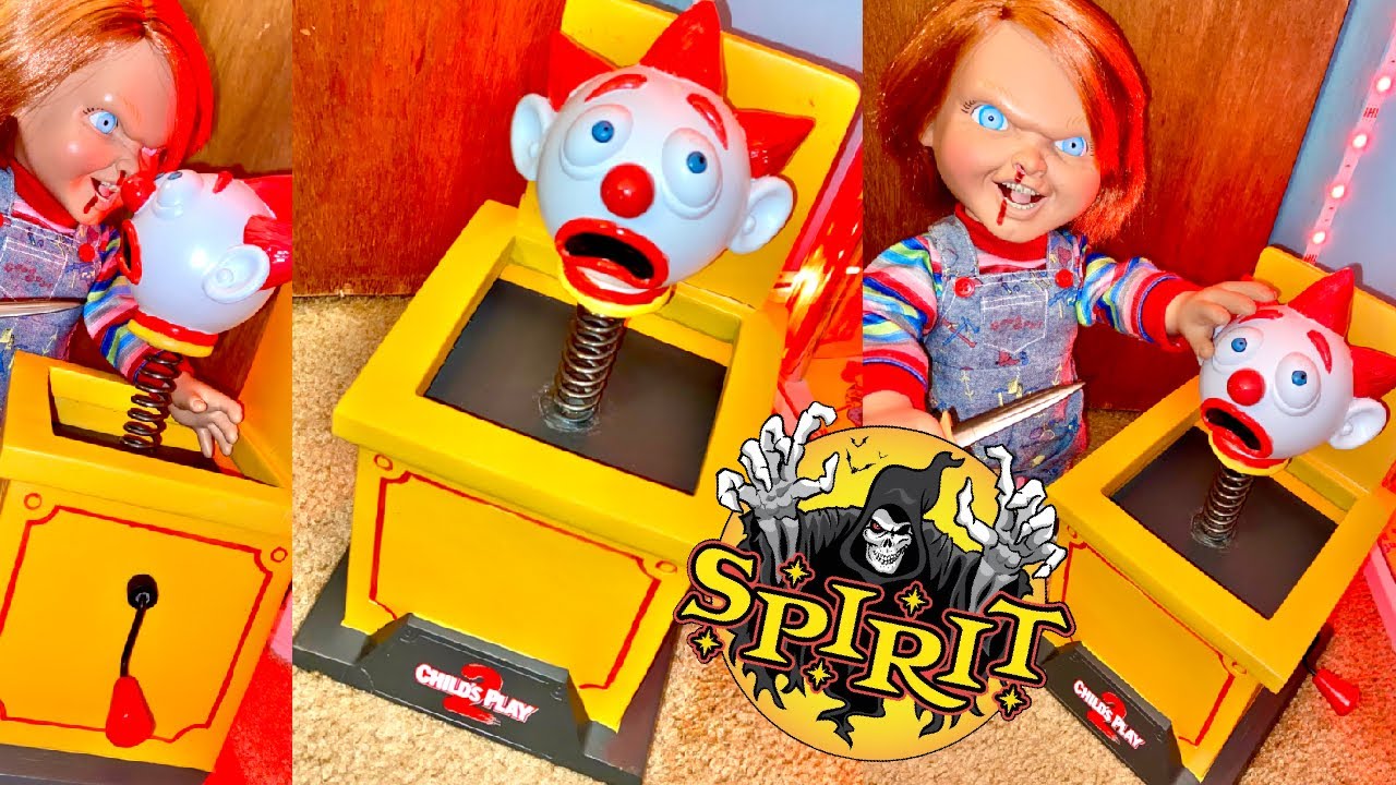 Spirit Halloween 2023 Chucky Jack In The Box Statue