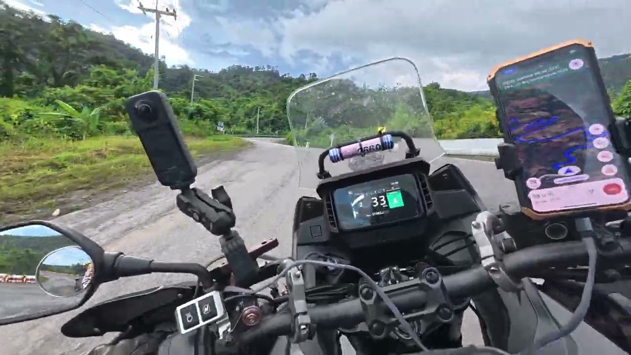 ขี่ nx500 ขึ้นภูทับเบิกจากต้นทางถึงจุดชมวิว (คลิปไม่ตัดต่อ)