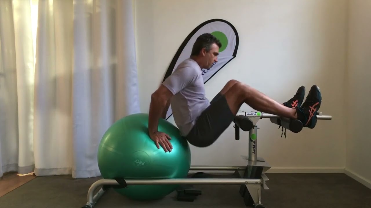 Archfitt glute ham bridge to full extension