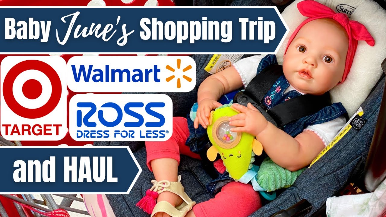 Shopping With Reborn Baby June At Target, Walmart & Ross + Cute Haul At The End.