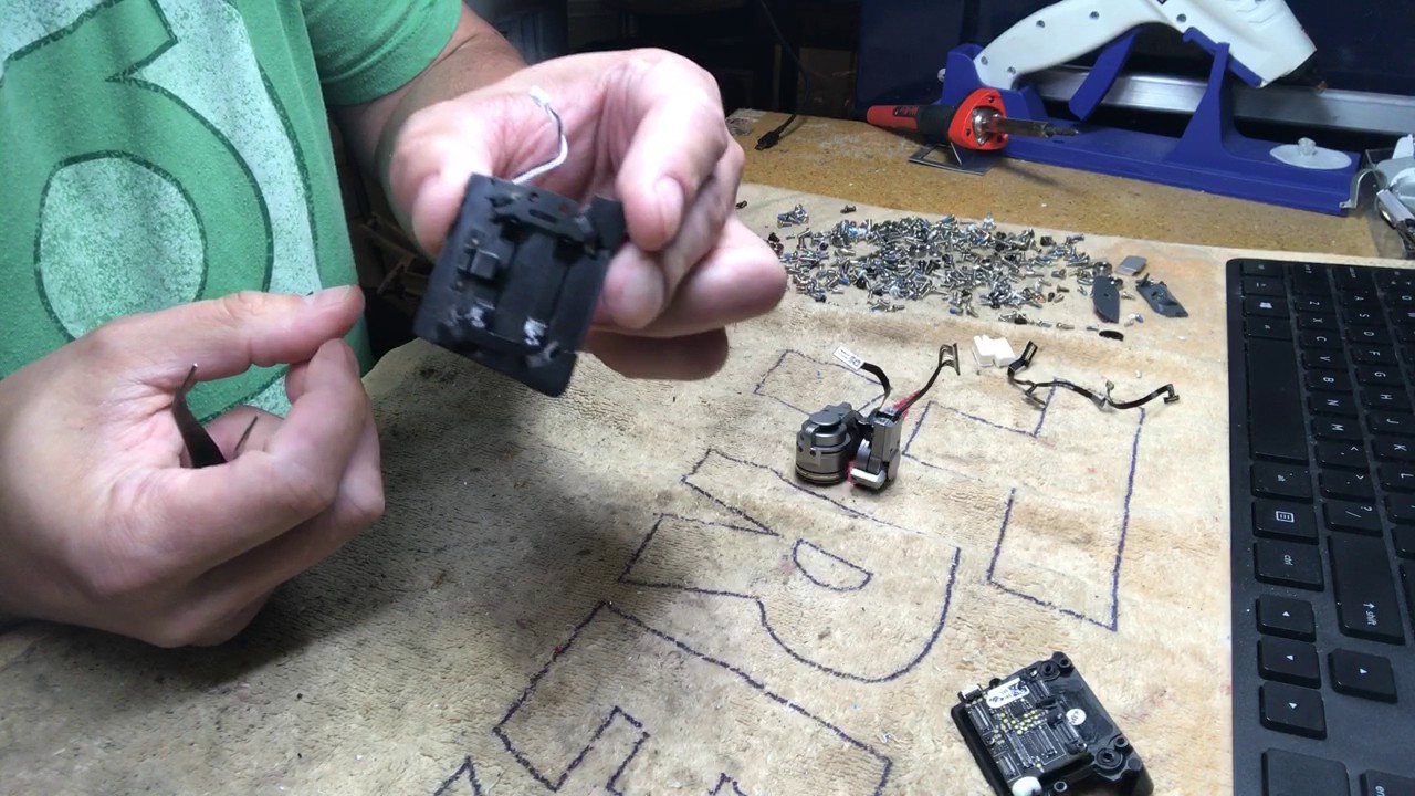 DJI Mavic gimbal replacement, anti vibration plate replacement