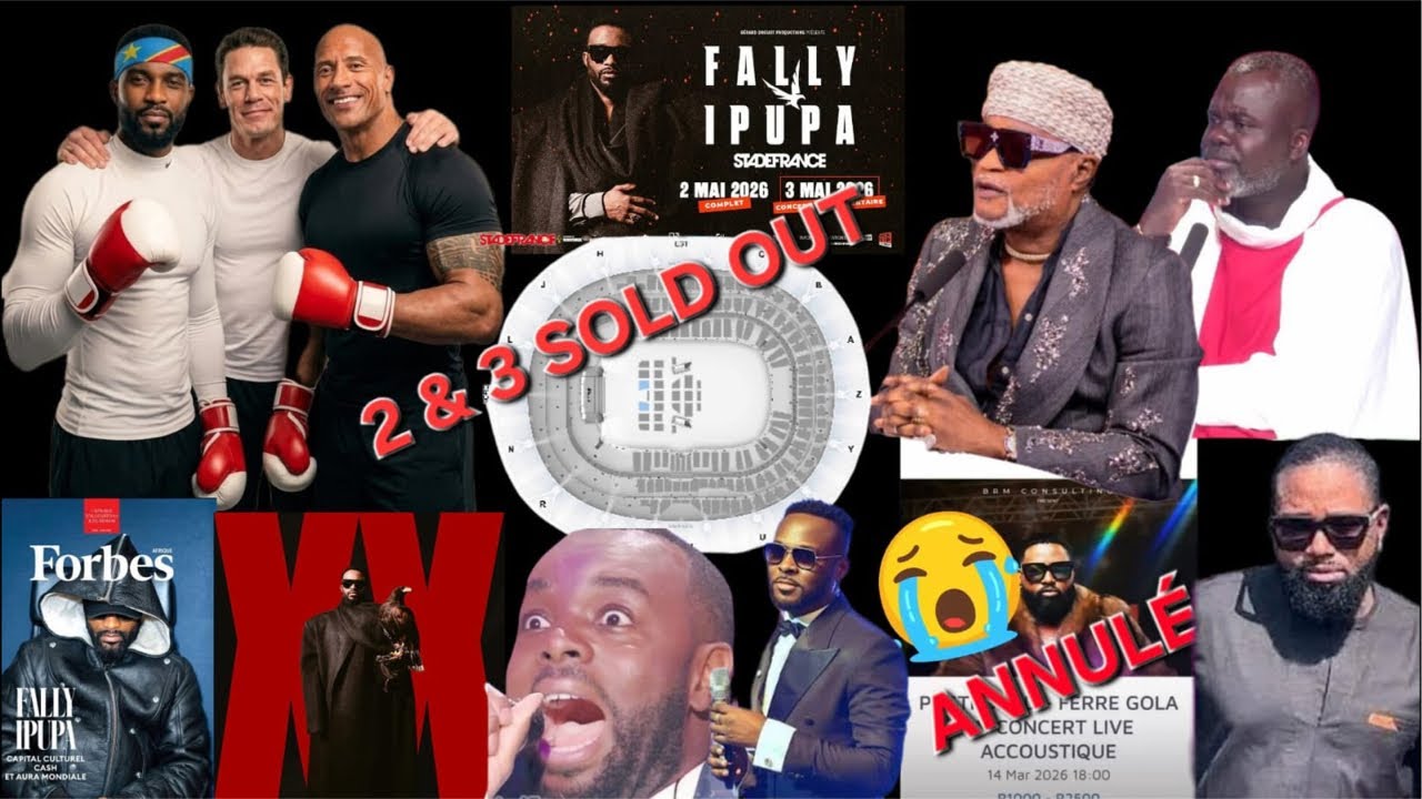 FALLY IPUPA SORTI XX, 2 & 3 SDF COMPLET KOFFI & GIMS JALOUX BANDOKI: FERRÉ VISA REFUS CONCERT ANNULÉ