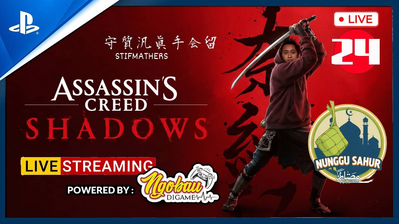 [LIVE] Nunggu Sahur di Assassin's Creed Shadows (PS5) Gameplay Indonesia Part 24