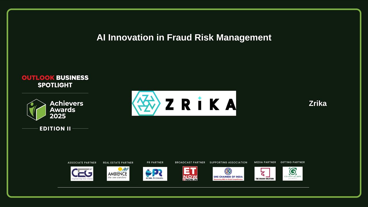 Zrika | AI Innovation in Fraud Risk Management Award
