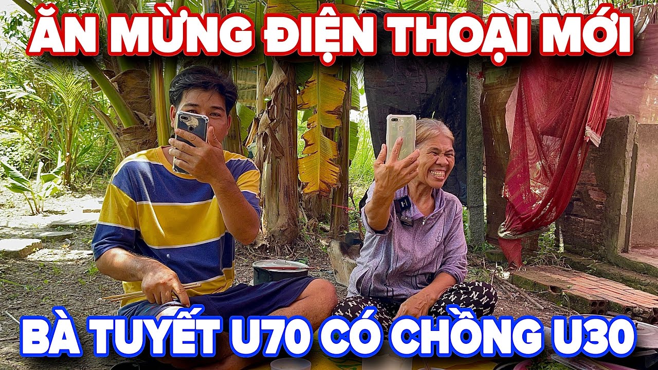 Nóng ! Bà Tuyết U70 Mở Tiệc Lớn Ăn Mừng Điện Thoại Lớn Mới Sịn Sò Lớn Nhất Xóm