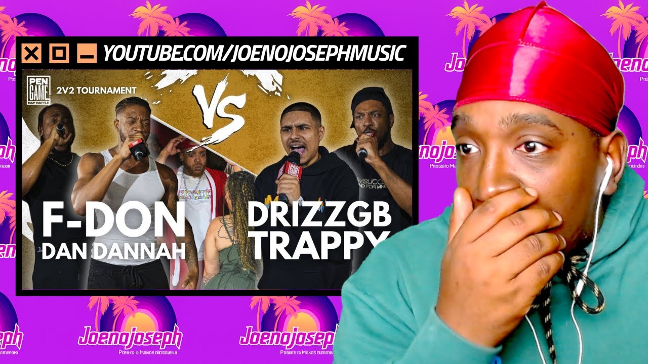 Реакция американцев на DRIZZGB и TRAPPY против F-DON и DAN DANNAH | PenGame Rap Battle 2024