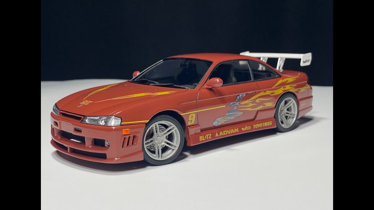 Letty's Nissan 240SX The Fast and the Furious, Nissan Silvia S14 FUJIMI 1/24, Летти 240SX из Форсажа