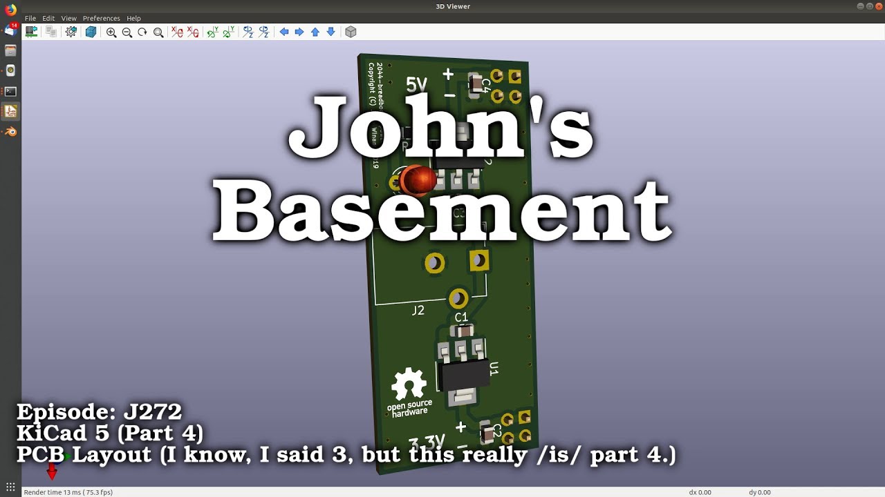 KiCad 5 #4 PCB Layout