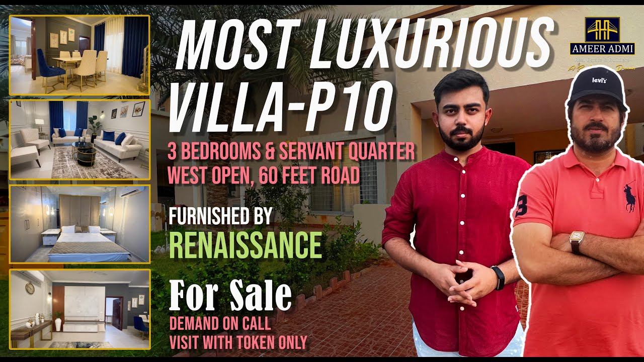 Bahria Town Karachi | 10-A 3 Bedroom Luxury Villa For Sale | Ameer Admi Real Estate BTK