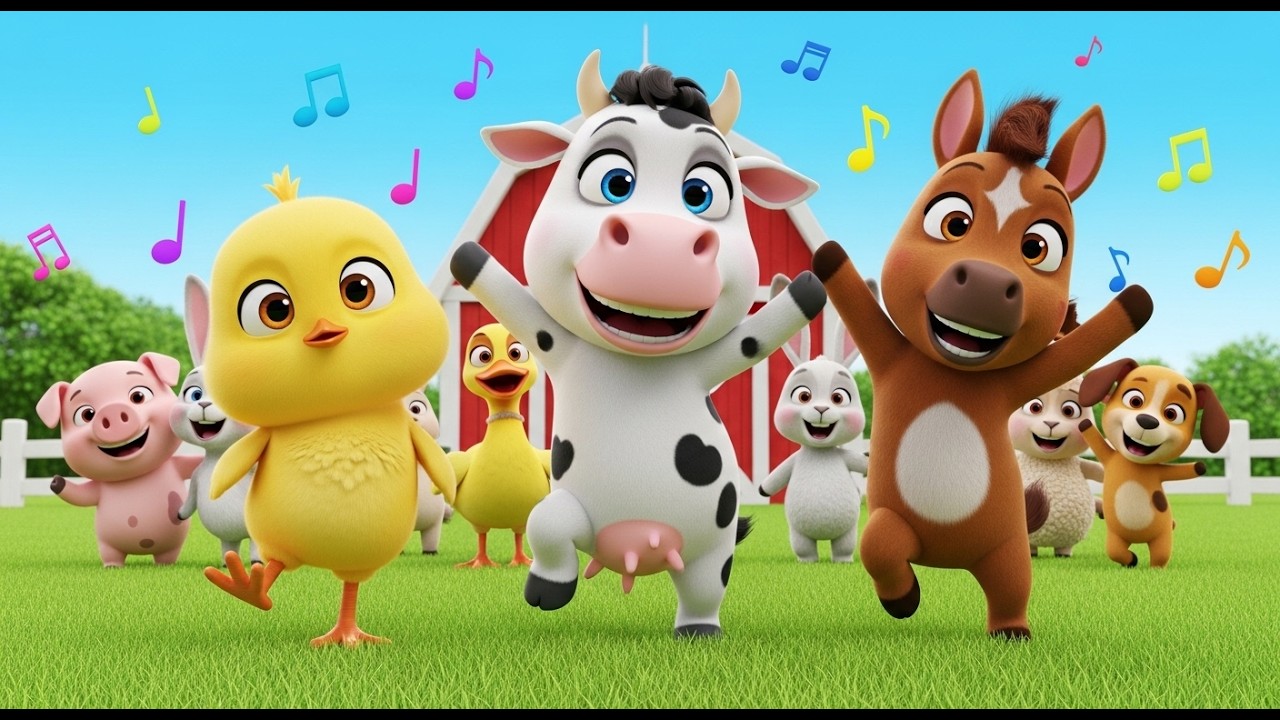 Pintinhos, Vaquinha e Cavalinho | Coletânea de Músicas da Fazenda | Música Infantil Divertida