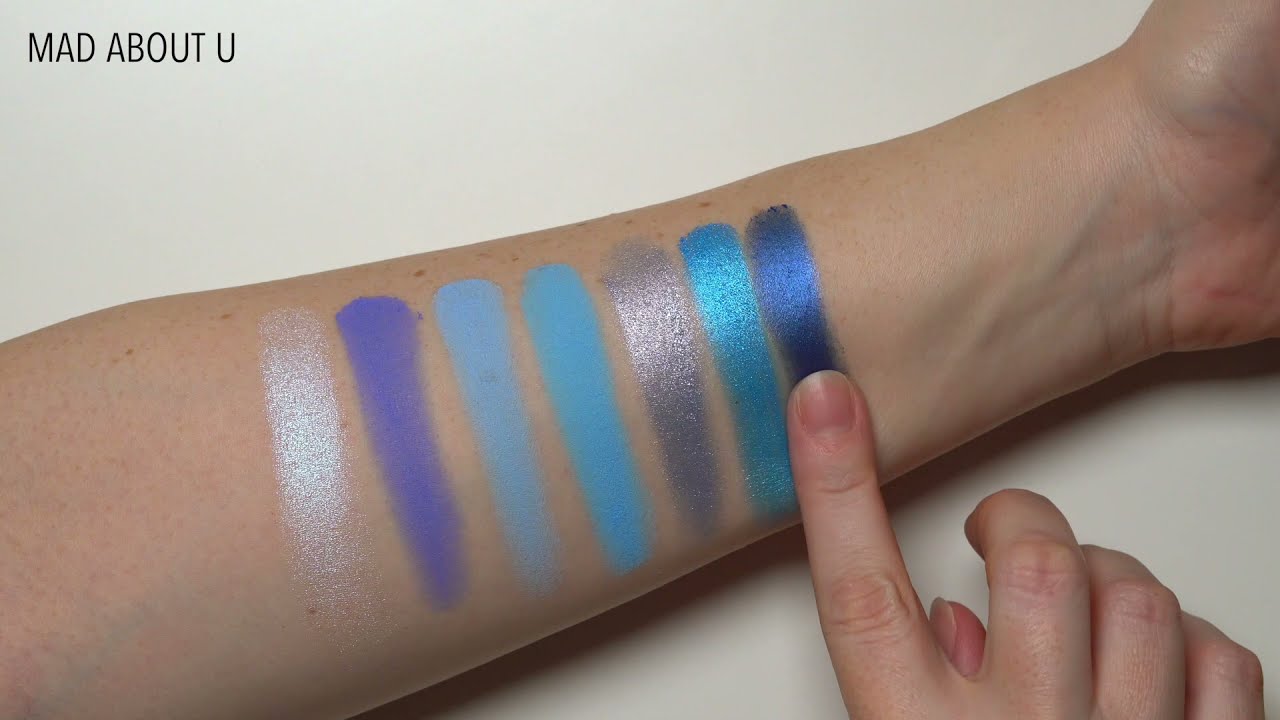 Colourpop Blue Moon Palette Swatches