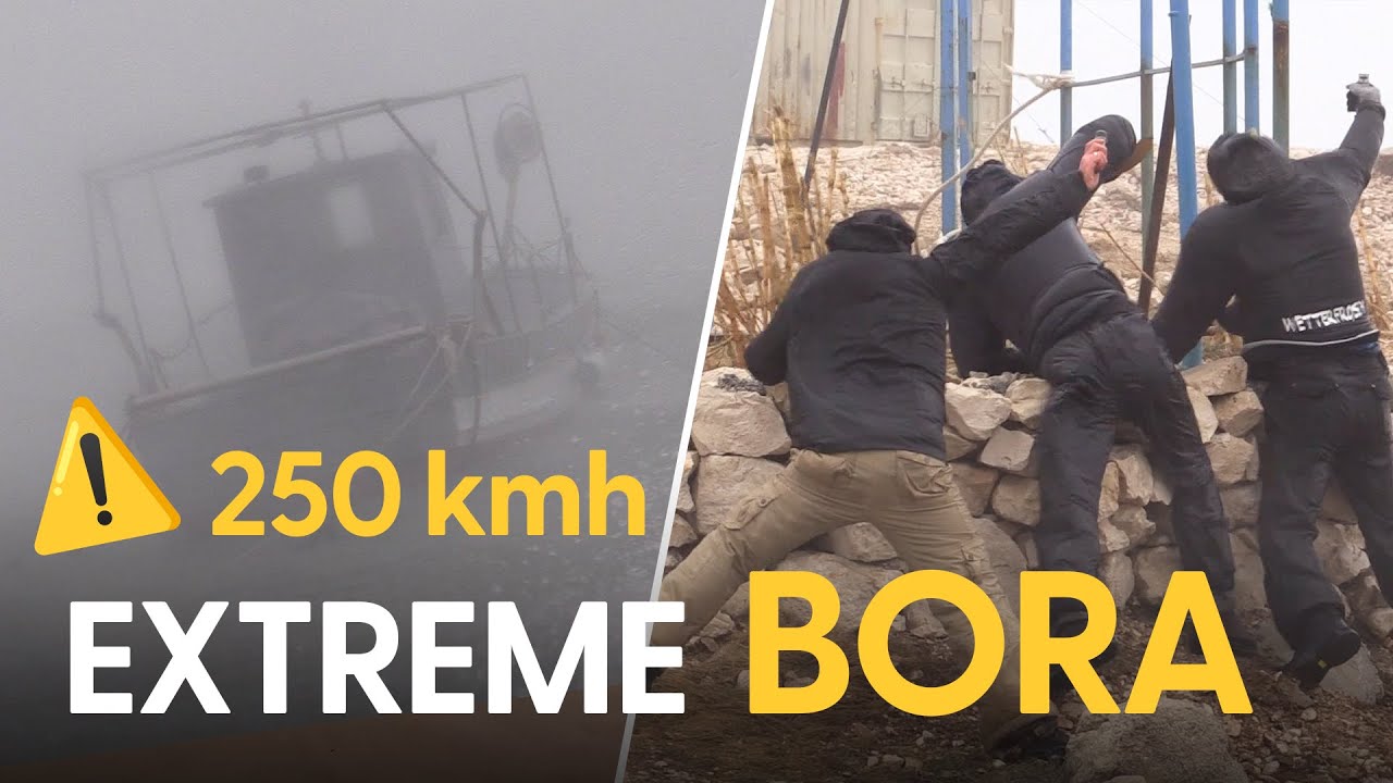 250 km/h BORA (Bura) 🌊 | Heftigster Adria-Sturm seit Jahrzehnten
