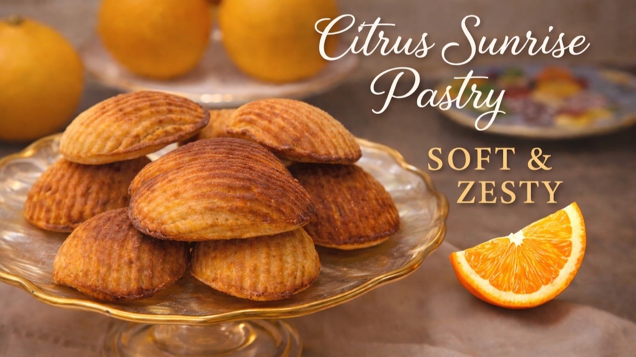 Citrus Sunrise Pastry 🍊 | Soft & Zesty Homemade Orange Delight