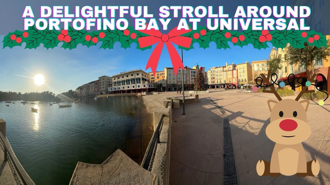 A Festive Stroll Through Loews Portofino Bay Hotel: Christmas Magic in Orlando
