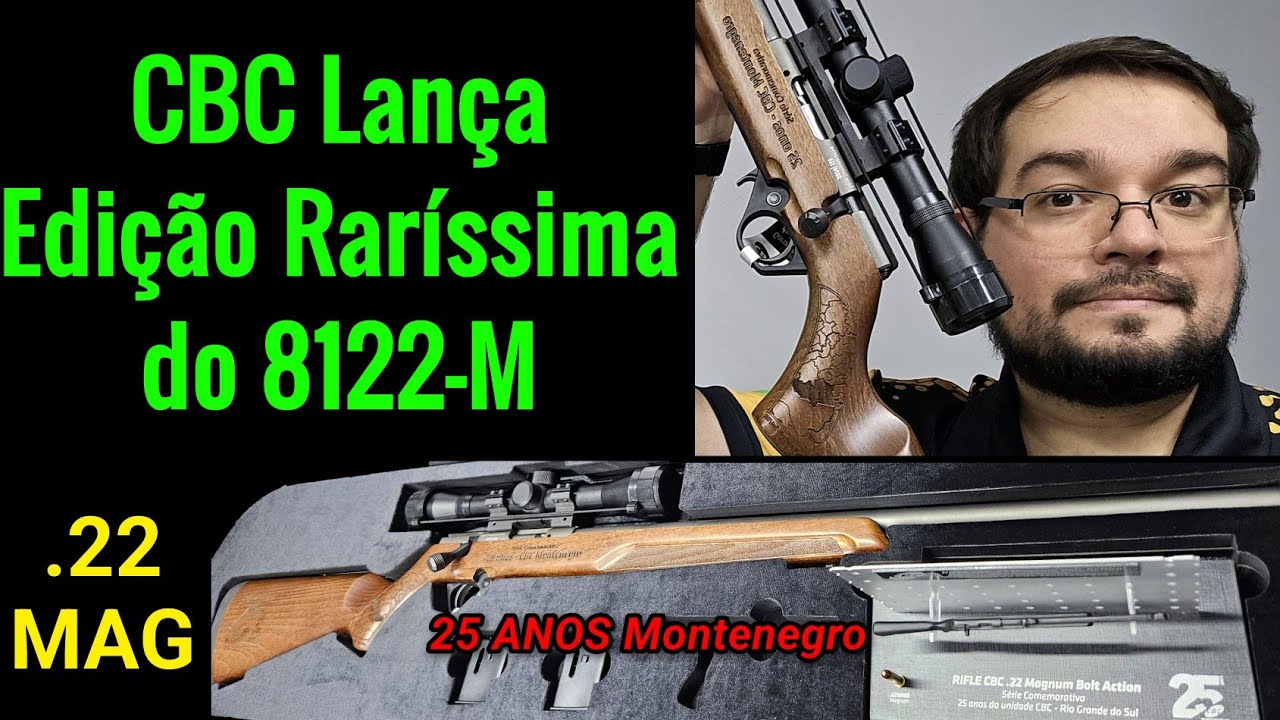 Nova CBC 8122-M A melhor Edi&ccedil;&atilde;o Especial de 2024! Rar&iacute;ssima!! 25A Montenegro .22 Magnum