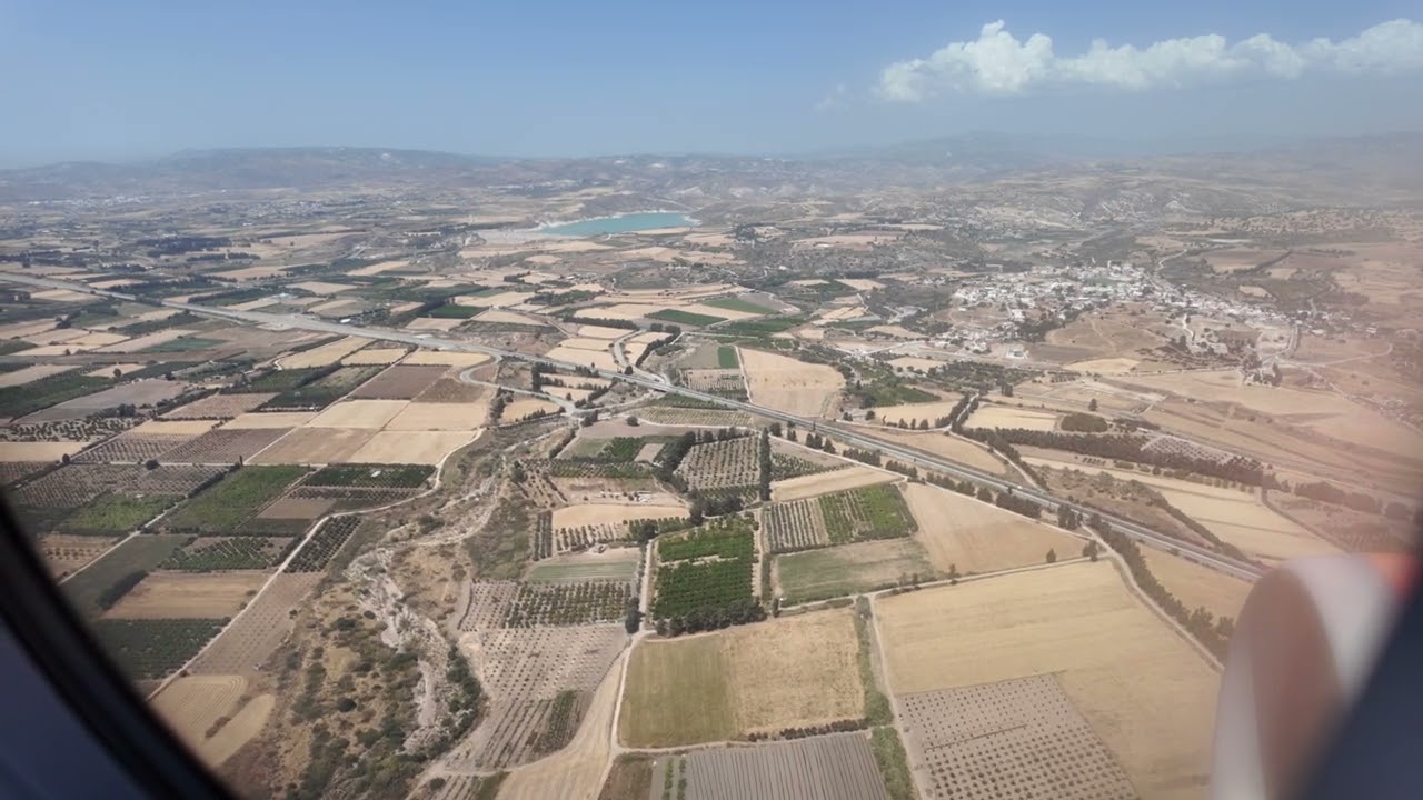 Paphos Cyprus Landing at the Airport