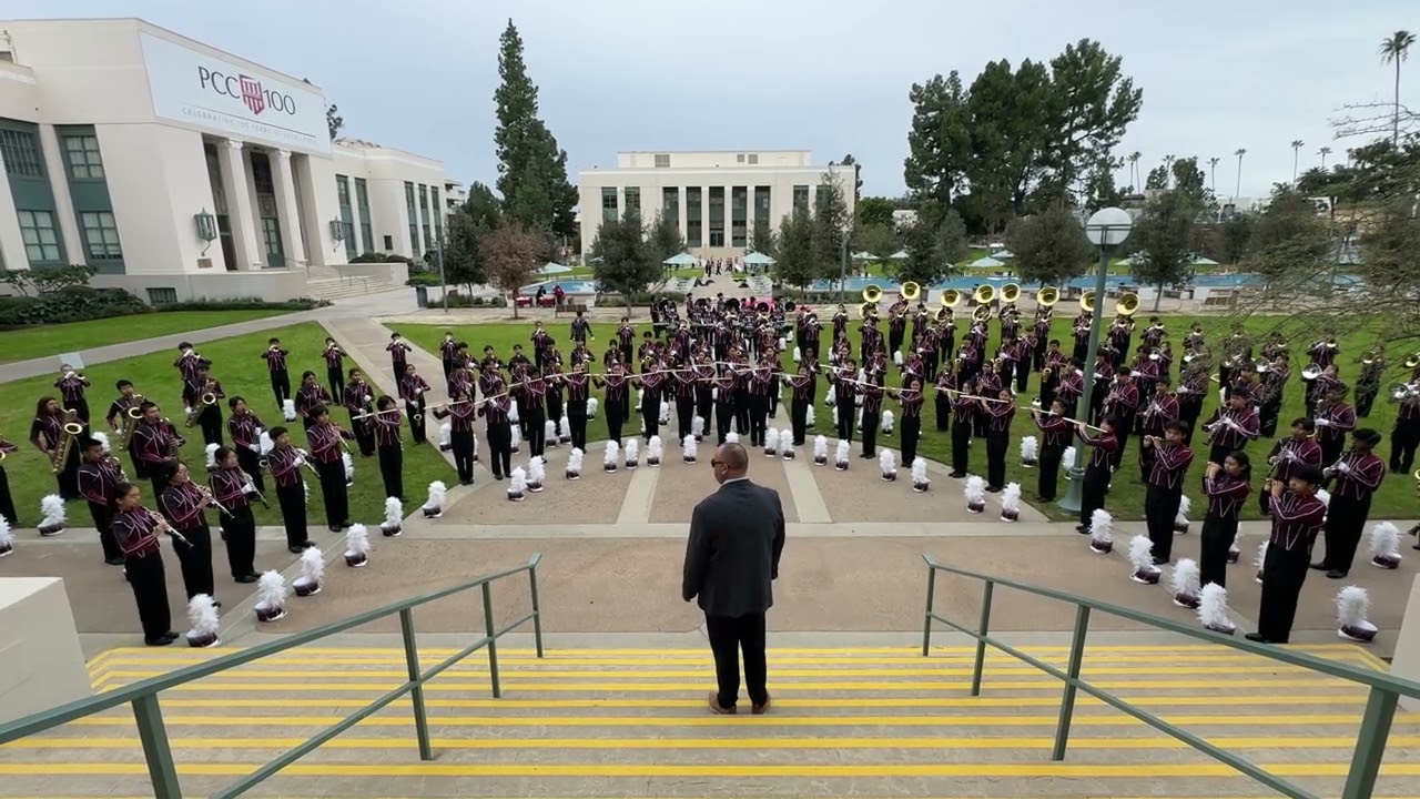 Arcadia High School Apache Marching Band - Pasadena City College Bandfest 2025 - Rose Parade 2026