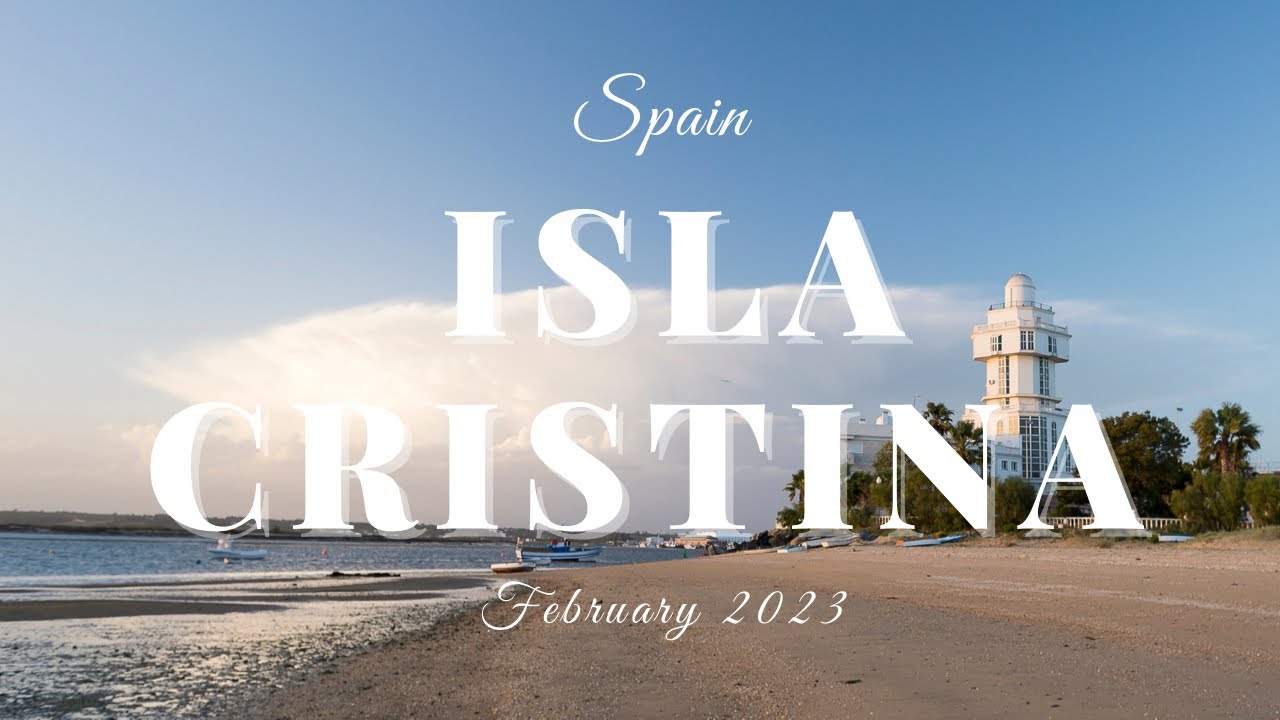 Calm and sunny city in west ANDALUCIA - ISLA CRISTINA. Spain in February, 09.02.2023