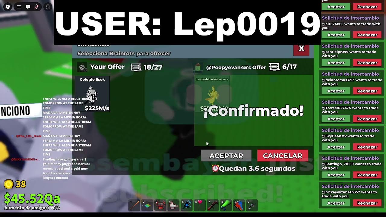 LIVE 🔥 Steal a Brainrots TRADING | INSANE OP Trades en la Máquina 😱