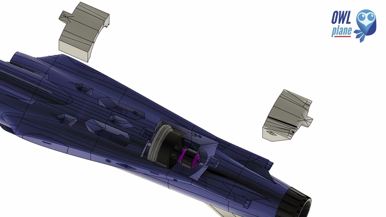 OWL MIRAGE 2000D FULL ASSEMBLY ANIMATION VIDEO 70mm VERSION