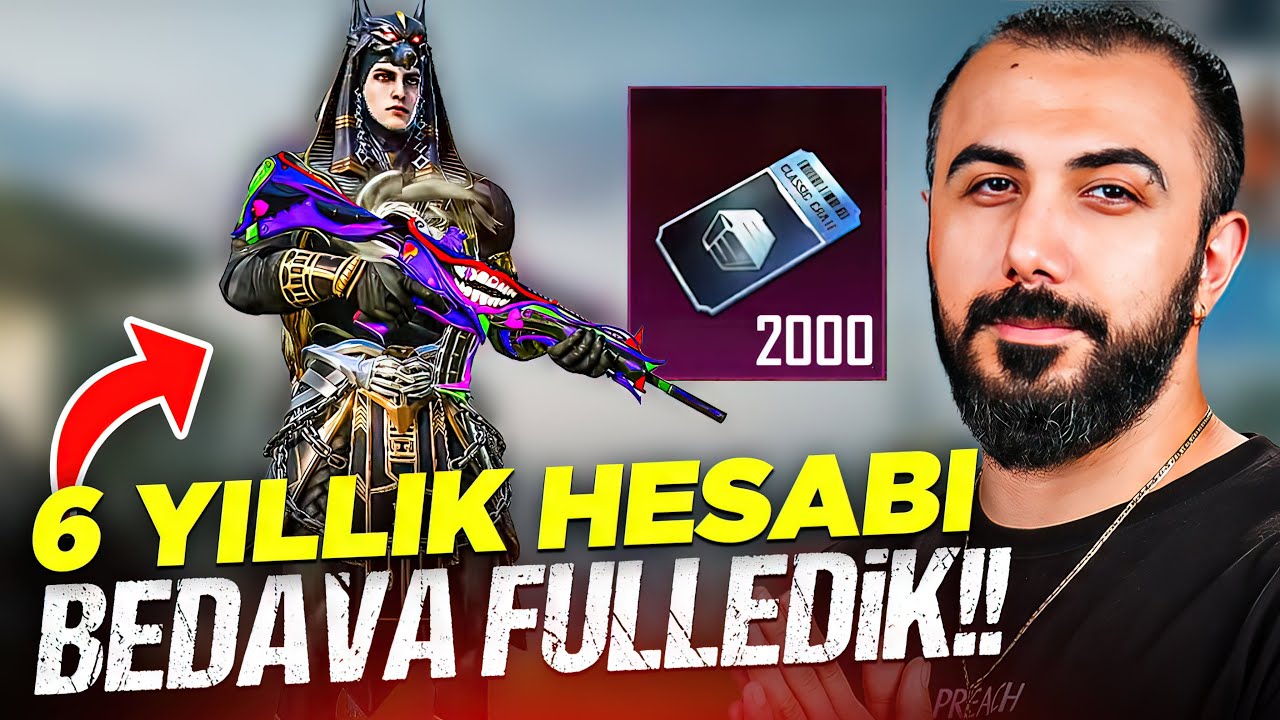 6 YILDIR BUZ DİYARI M4 ÇIKARAMAYAN HESABI BEDAVA FULLLEDİK!! | PUBG MOBILE