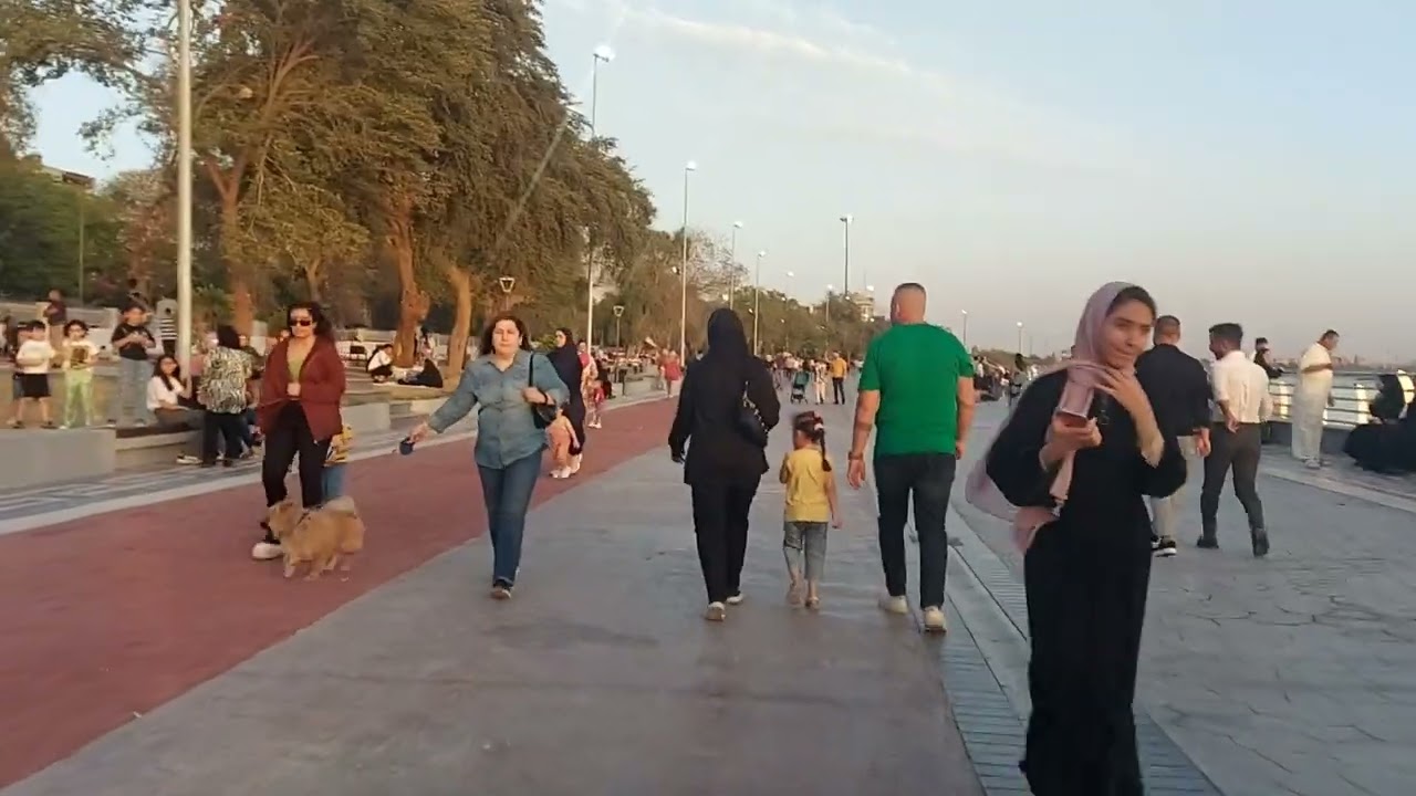 كورنيش ابو نؤاس الجميل 😍كعدات العوائل ♥️