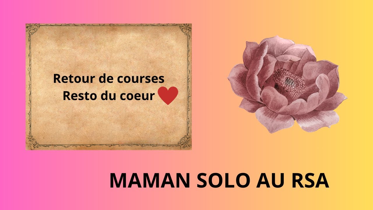 Retour de courses des resto du cœur ❤️