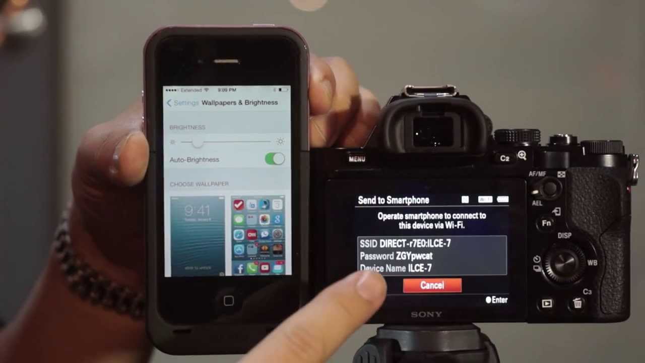Сопряжение Sony a7 с Wi-Fi