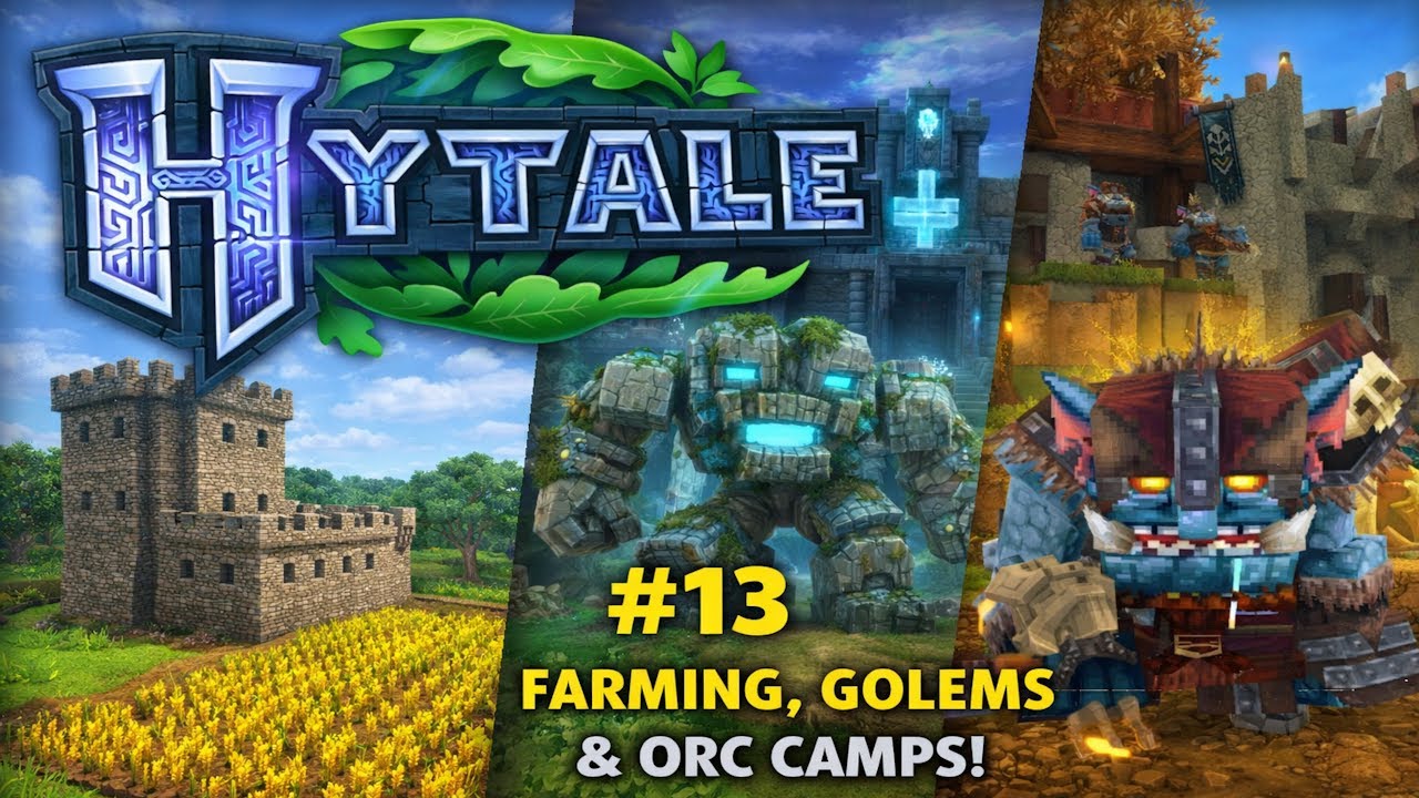 Hytale Journey #13 – Farming by the Tower, Temple Golems & Unlocking Ancient Powers | The genM