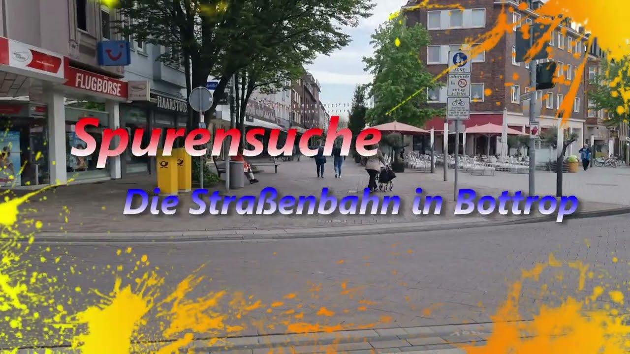 SpurenSuche Straßenbahn in Bottrop 4K-60fps - Teil.1