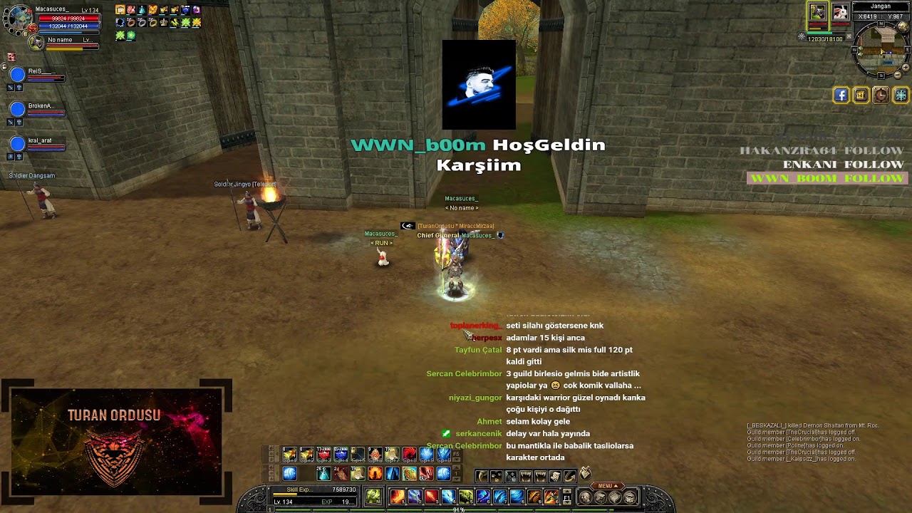 Silkroad Online|Hotan Fortress War-Kale Savaşı ( 5 Dakika Delay )