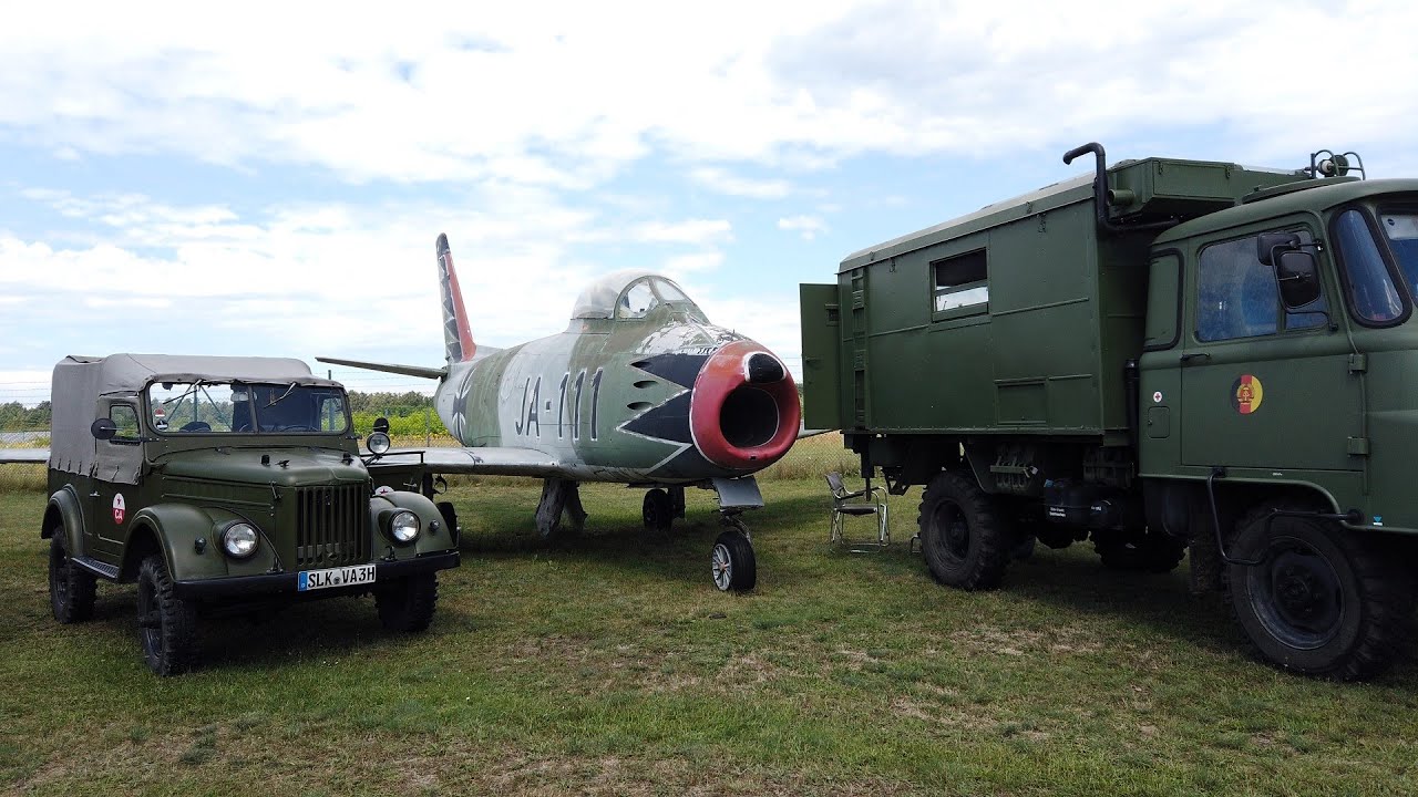 Nutz - und Militärfahrzeugtreffen Cottbus Flugplatzmuseum - Teil 1 - 14.7.2024