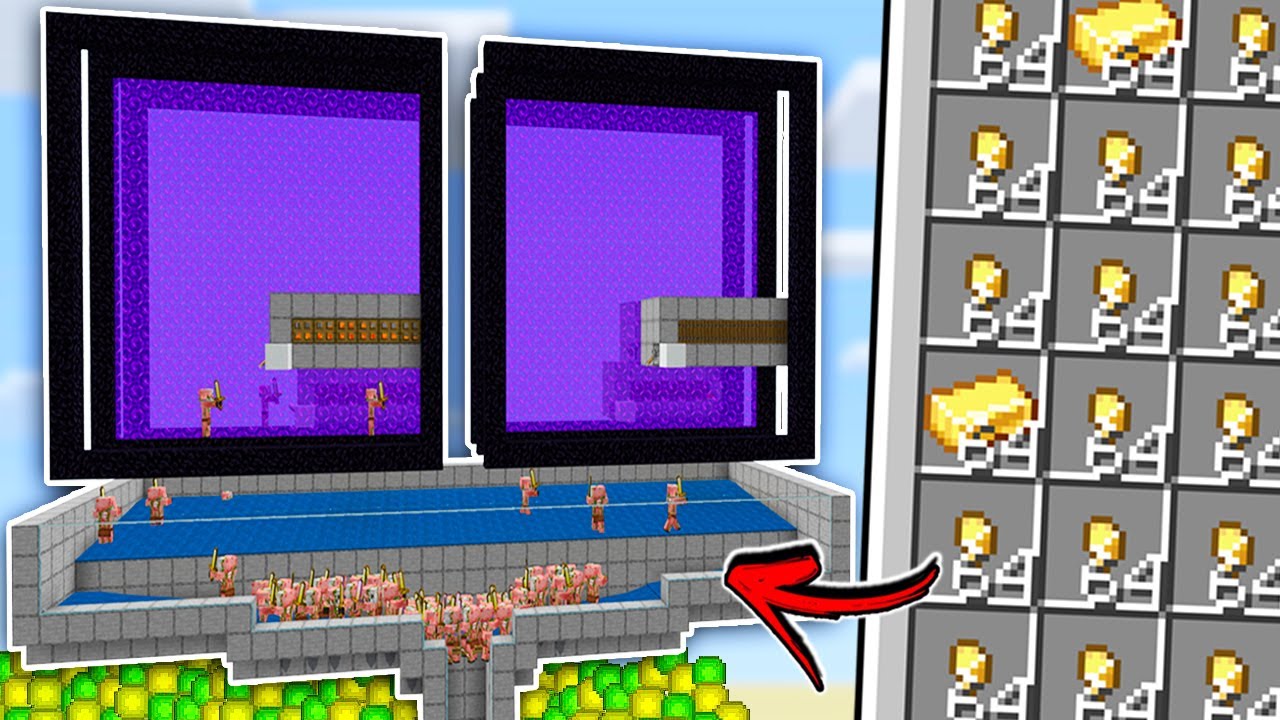 A Nova Melhor Farm de OURO e XP para Minecraft Bedrock 1.21