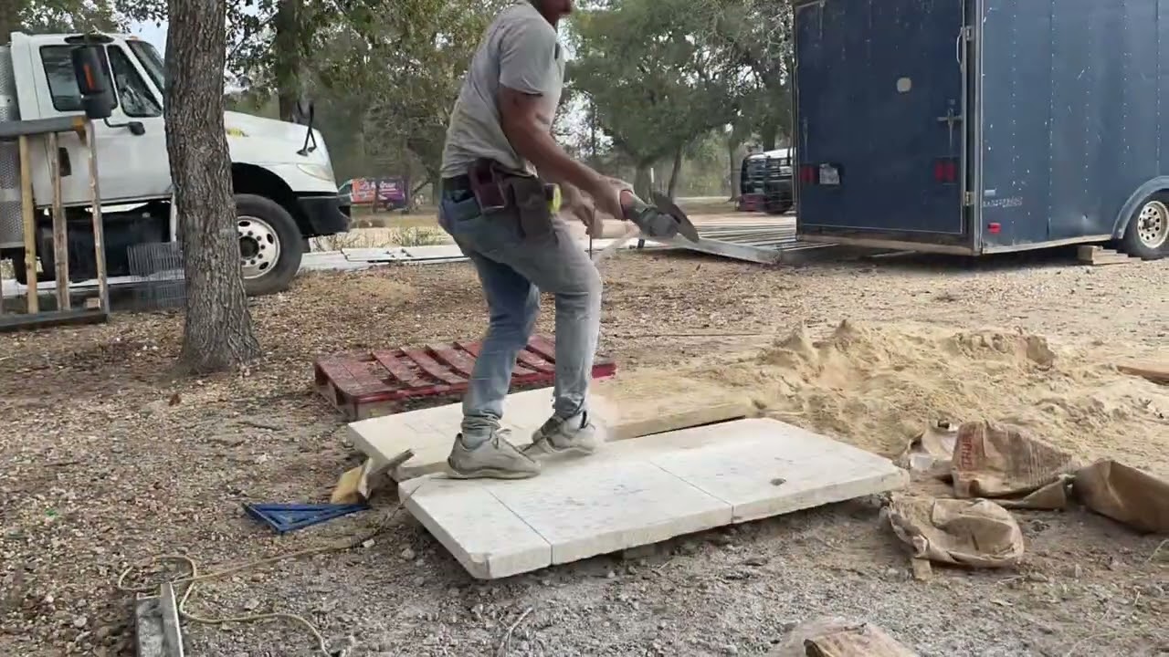 As&iacute; es como hago la piedra #alba&ntilde;iler&iacute;a #landscaping #garden 