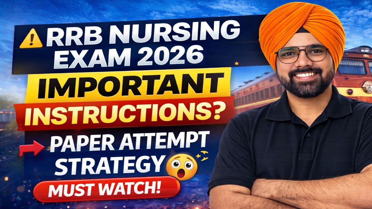 RRB Nursing Superintendent Exam 2026 | Attempt Strategy + Safe Score | Nurisng Bullet