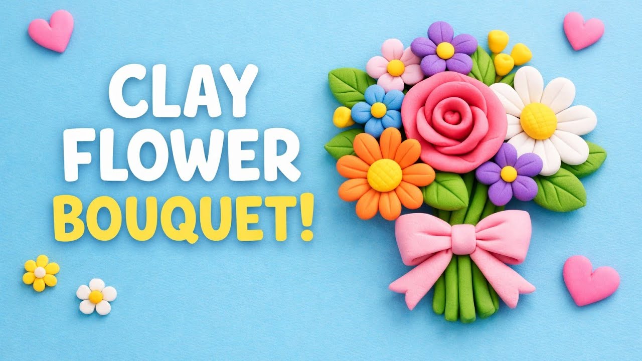 Wow ✨💫this flower bouquet looks amazing 😍 💐| clay flower 🌹@Diptiscraftdiary 