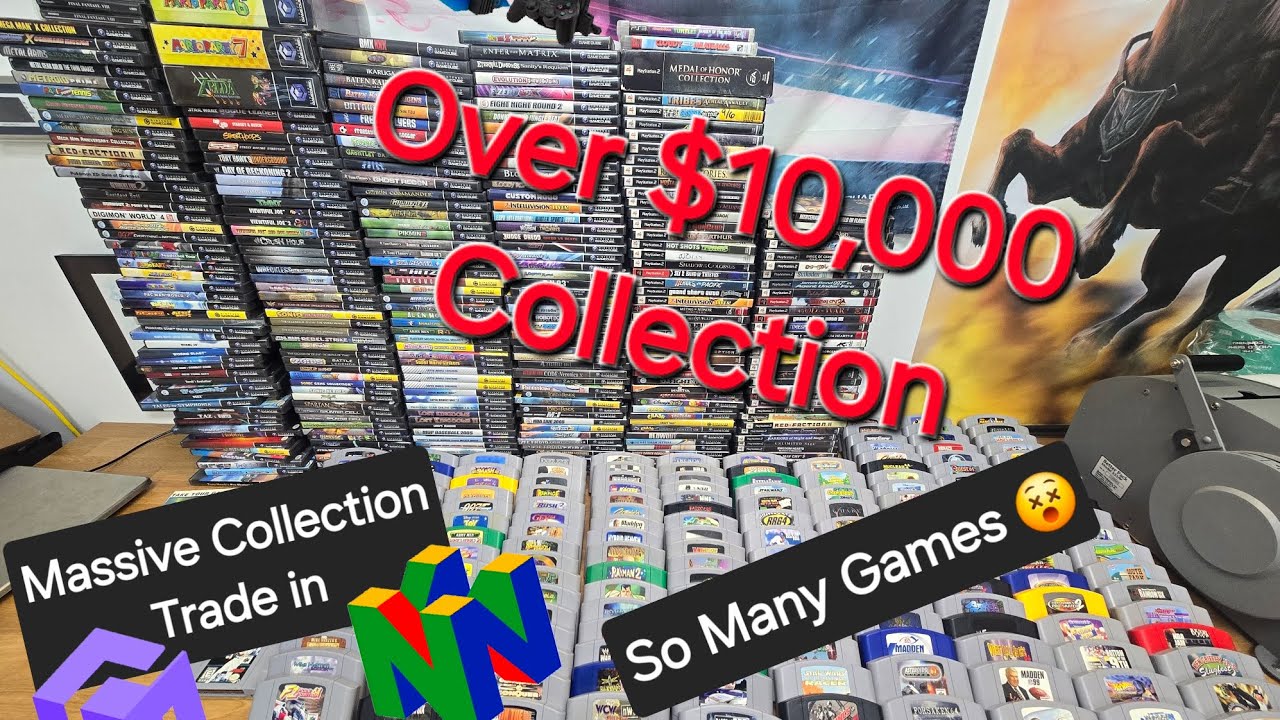 Huge Collection Trade in, Over 300 Game, N64 Gamecube Playstation!