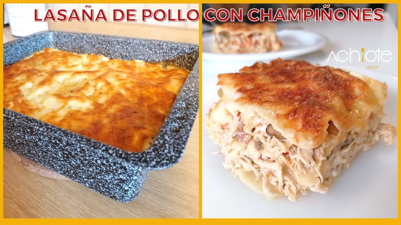 Впечатляющая куриная лазанья с грибом (CC) | Ваш любимый станет!
