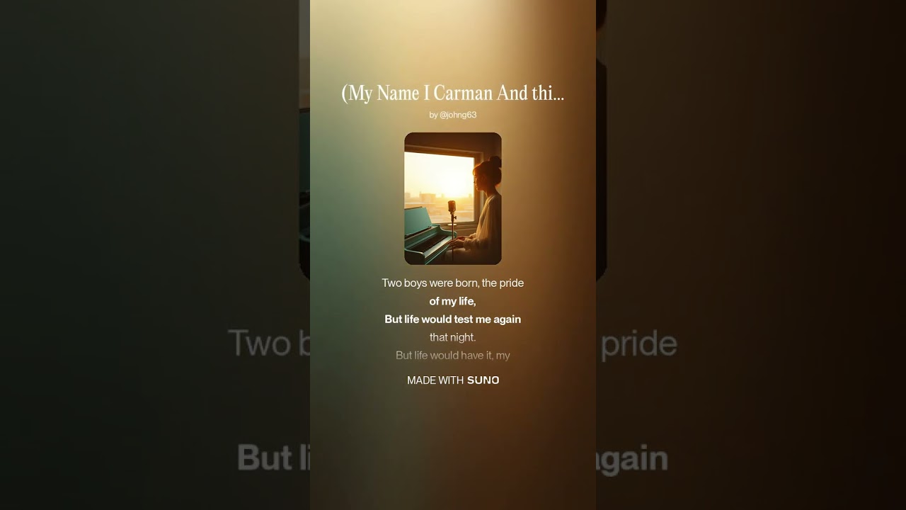 My Name I Carman And this is my Story test 3 Carmen Gerardo